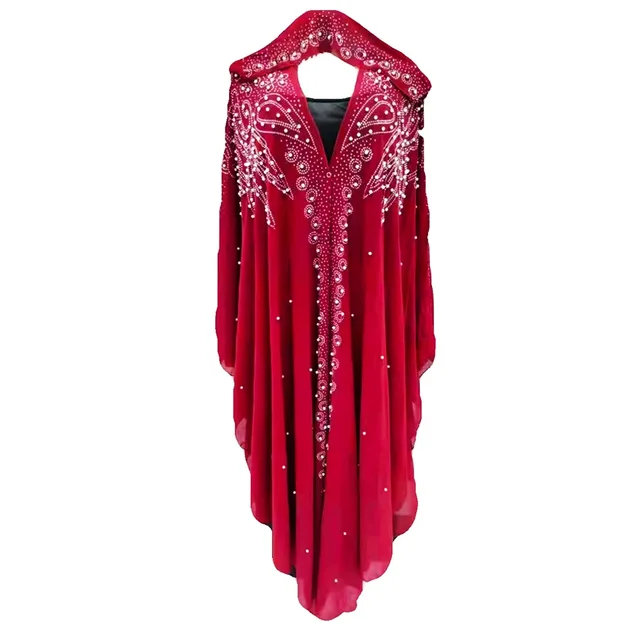 Abaya marocain caftan dubaï robe Maxi à capuche manches chauve-souris Farasha caftan femmes musulmanes africain ouvert Kimono Boubou robes de soirée