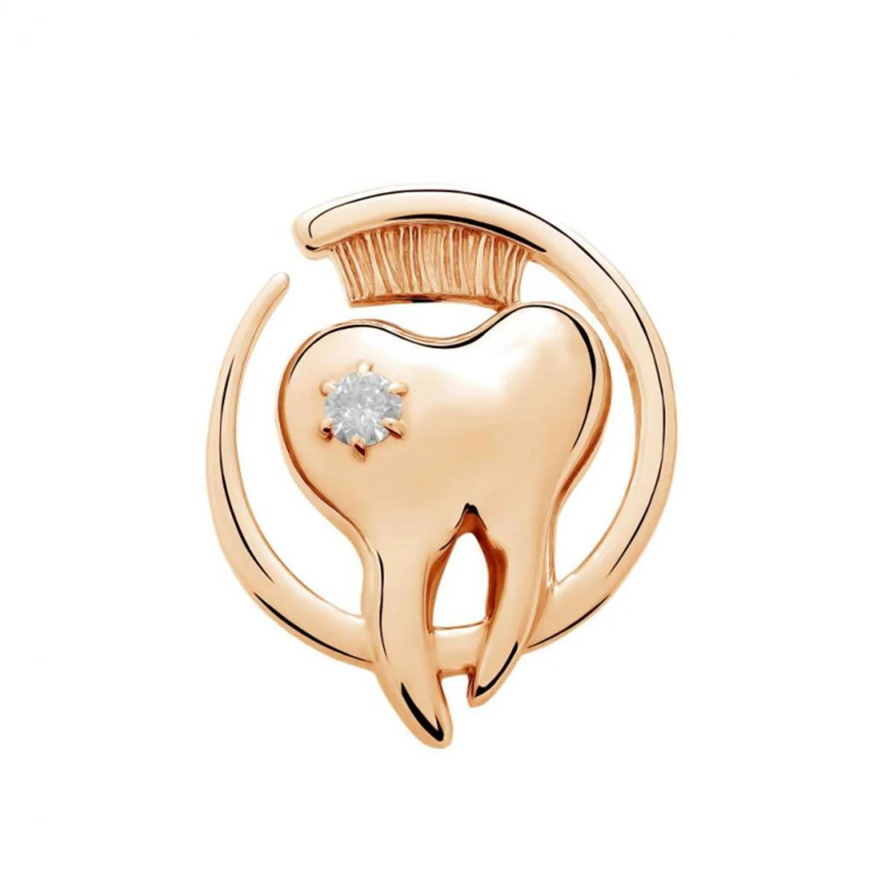 

20pcs Tooth Pin for Dentist Teeth and Toothbrush Brooch Dentistry Medical Lapel Doctor Nurse Pin Bulk