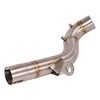Escape Motorcycle Mid Connect Tube Middle Link Pipe Stainless Steel Exhaust System For BMW F750 850GS 2018-2022