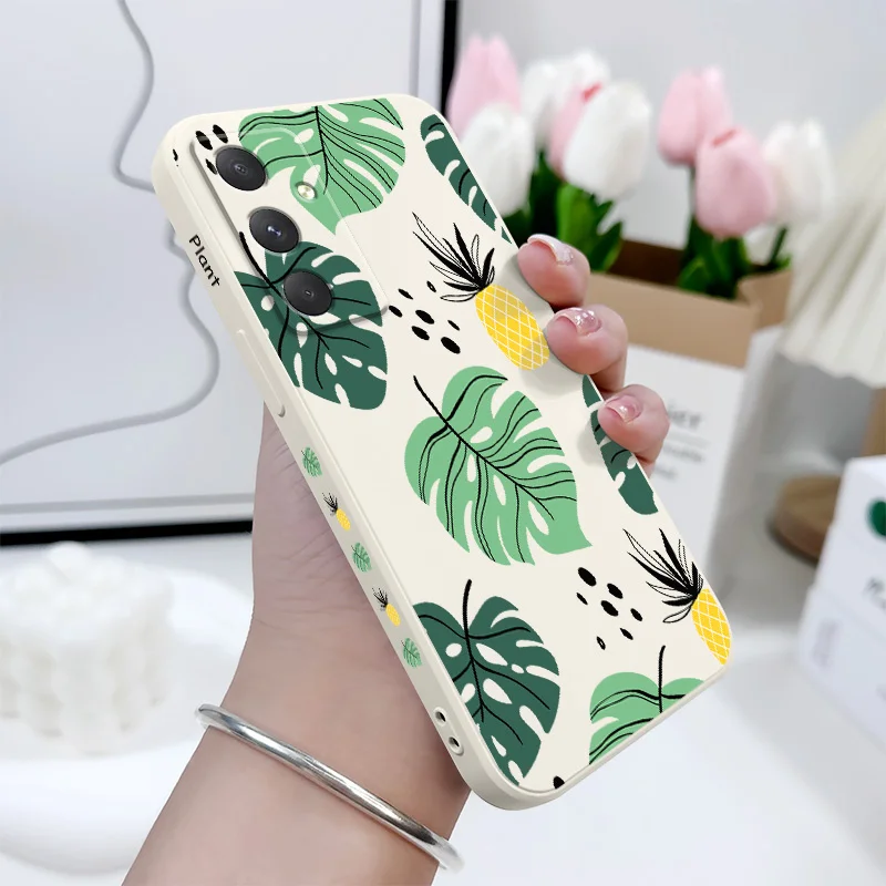 Tropical Pineapple Leaves Phone Case