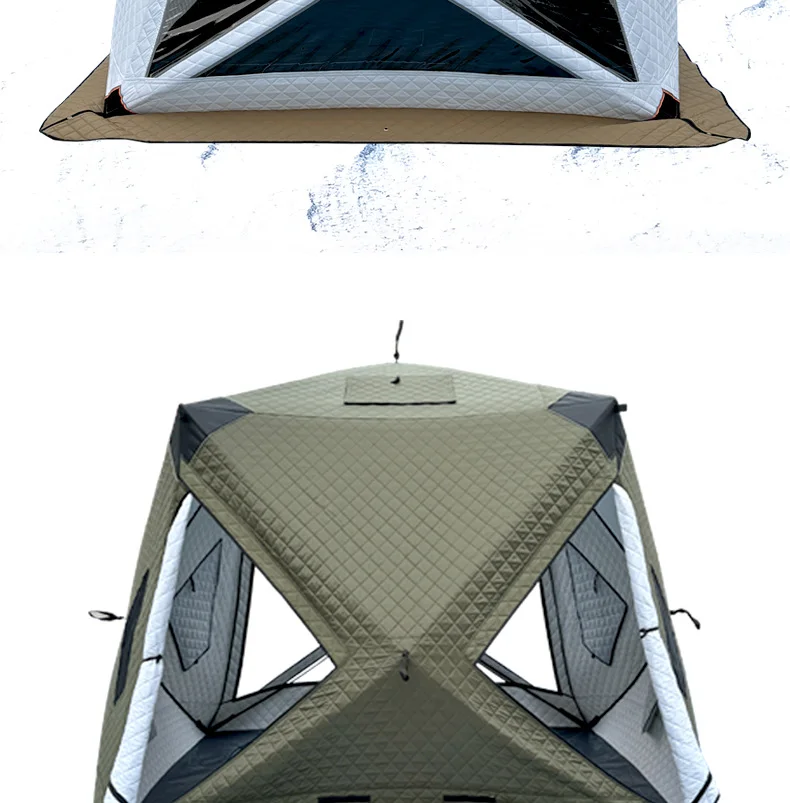 Powerful Ice Fishing Tent With Wood Stove For All Day Warmth