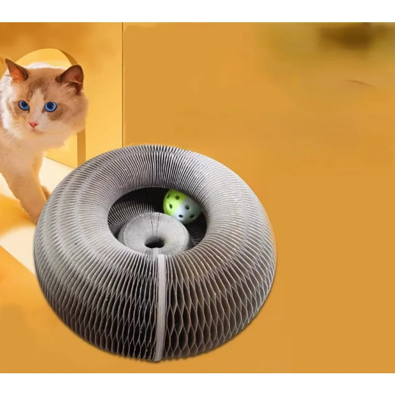 thumbnail image 2 of Magic Organ Cat Scratcher Board With 2 Bell Ball, Cat Ball Adventure The Ultimate Interactive Mental Physical Exercise For Indoor Cats Toy 2 of 11