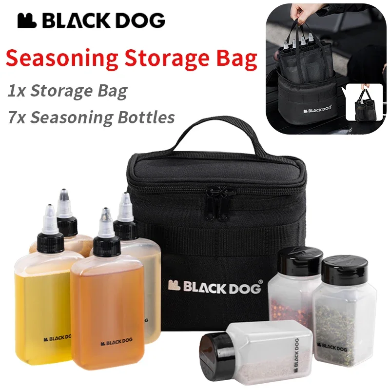 Naturehike Seasoning Storage Bag Condiment Bottle Set Spice Container 600D for Outdoor Picnic Camping BBQ