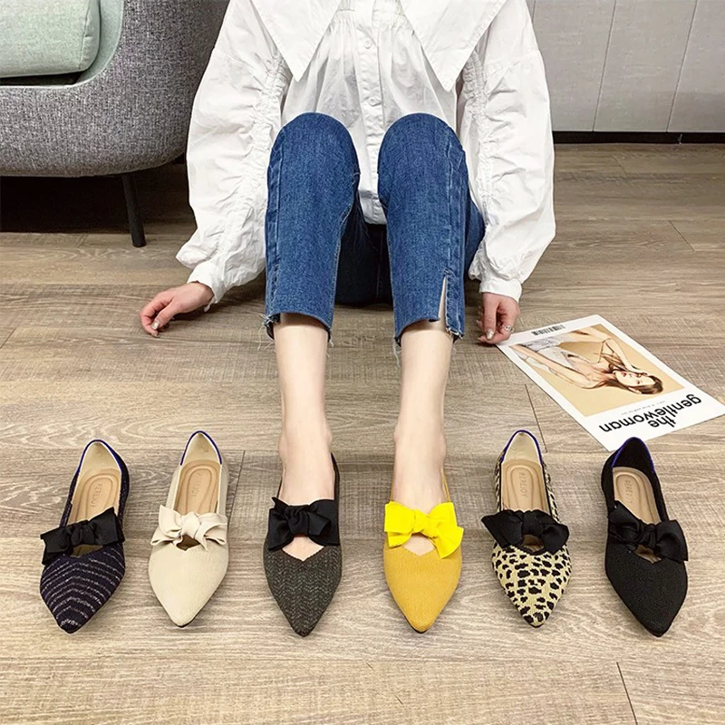Trendy Women casual flat Shoes Pumps Wedding Shoes Female Pointed Stripper Dress office Shoes women