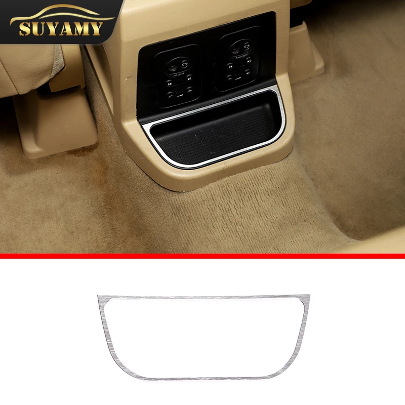 

Car Rear Storage Slot Decorative Patch Trim Sticker For Land Rover Freelander 2 2007-12 Aluminum Alloy Car-Styling Accessories