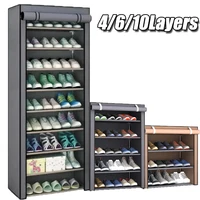 Shoe Rack Organizer Dustproof Shoe Cabinet Multilayer Minimalist Nonwoven Home Furniture Space-saving Cabinets Shoe Shelf 1