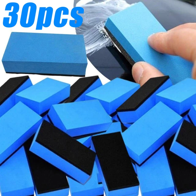 5/10Pcs Car Ceramic Coating Sponge Automobiles Glass Nano Wax Coat  Applicator Pads Sponges for auto waxing polishing car washers - AliExpress