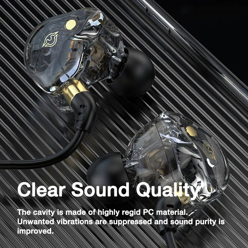 EARDECO E229D Wired Headphones 3.5mm Wired Earphone Inear Headphone Headset with Mic Earphone Sport Earhook Bass Stereo Earbuds - Image 3