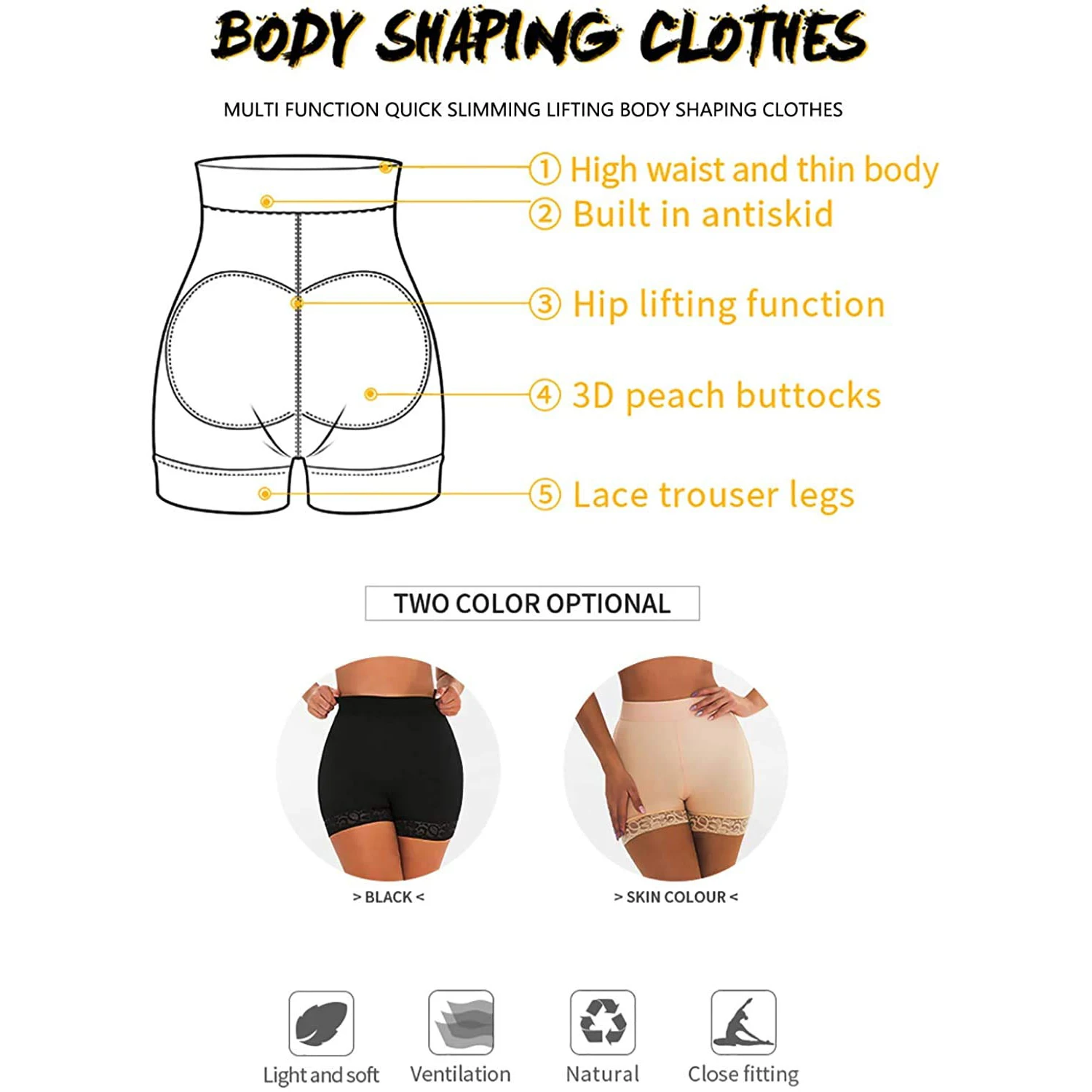 Tummy Control Underwear Shorts for Women High Waisted Shapewear Butt Lifter Panties High-Waisted Body Shaper Shorts Lace Panties