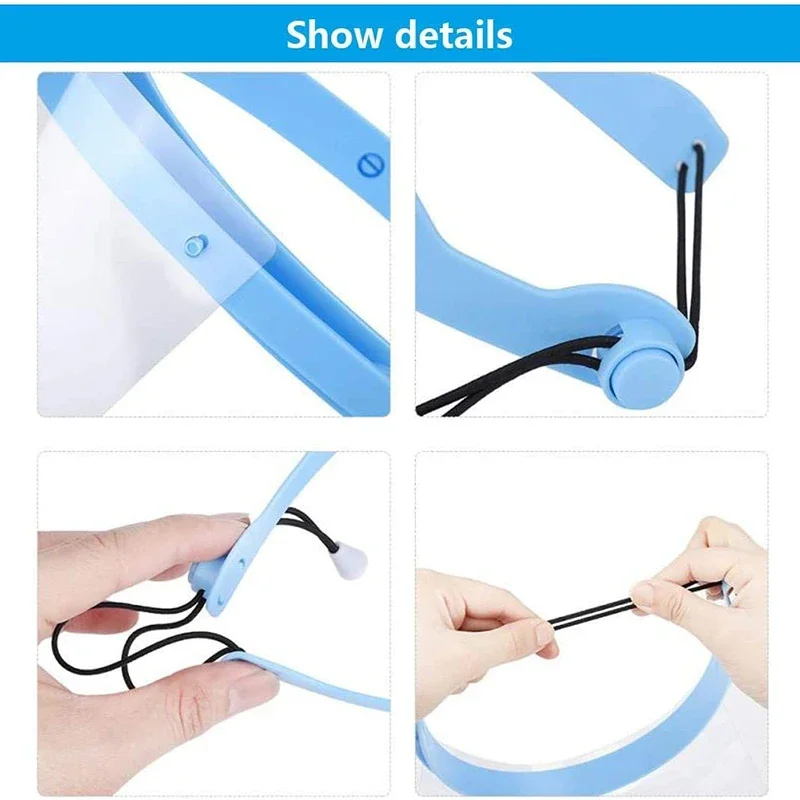 Lunettes de Protection Anti-Buée avec Écran Facial - Lot de 5 ou 10