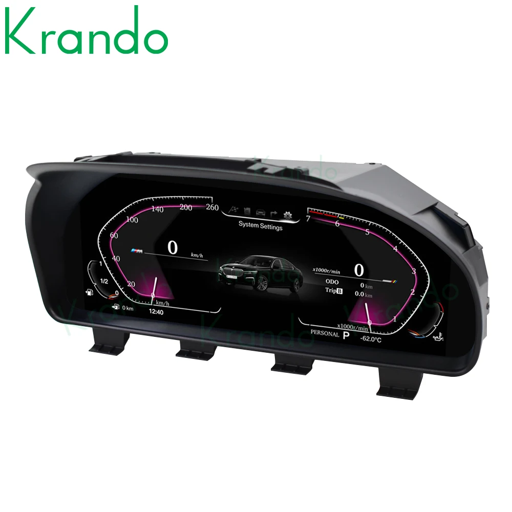 Krando 자동차 대시 보드 디스플레이 패널, 디지털 클러스터 조종석, BMW 5 시리즈 F10 F11 F06 F01 F02 X3 F25 X4 F26 X5 F15 F18 X6 F16