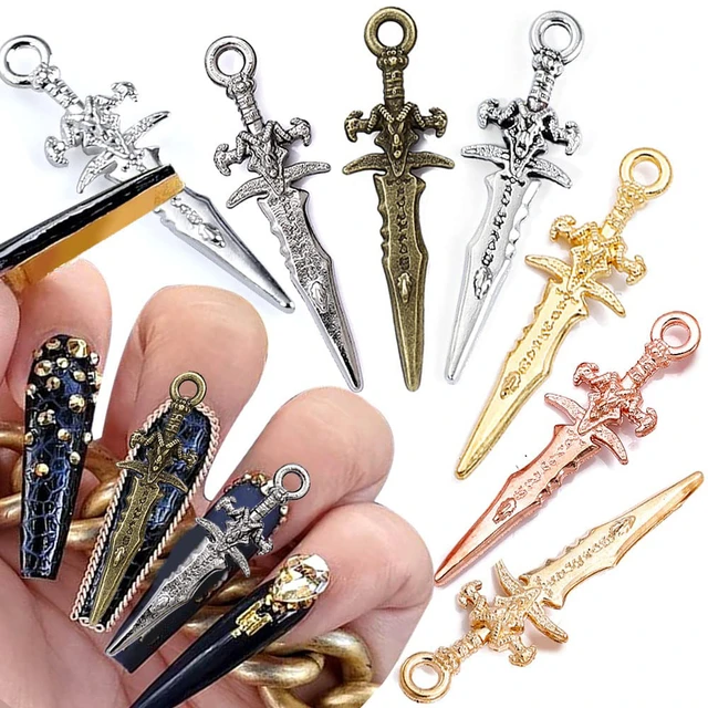 Goth Metal 3D Charms - 50 PCS (Make Selection) - The Nail Remedy