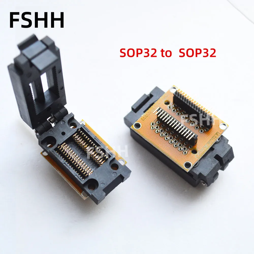 

Тестовая розетка SOP32-SOP32, SOP32 FP32 SOIC32 ic, ширина розетки 14,2 мм, шаг 1,27 мм до 1,27 мм