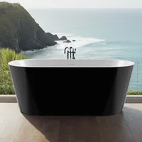 59" Acrylic Free Standing Tub - Classic Oval Shape Soaking Tub, Adjustable Freestanding Bathtub with Integrated Slotted Overflow 1