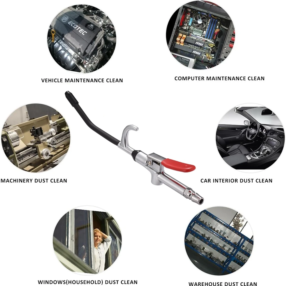 High Volume Air Blow Gun High pressure air flow gun sprayer for car engine dust cleaning