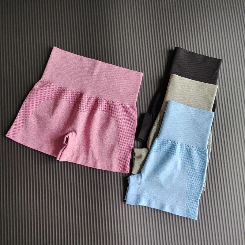 Summer Cycling Fitness Wear Women's Three-quarter Pants High Bounce Women Tight Lift Hip Slimming Yoga Shorts Outside