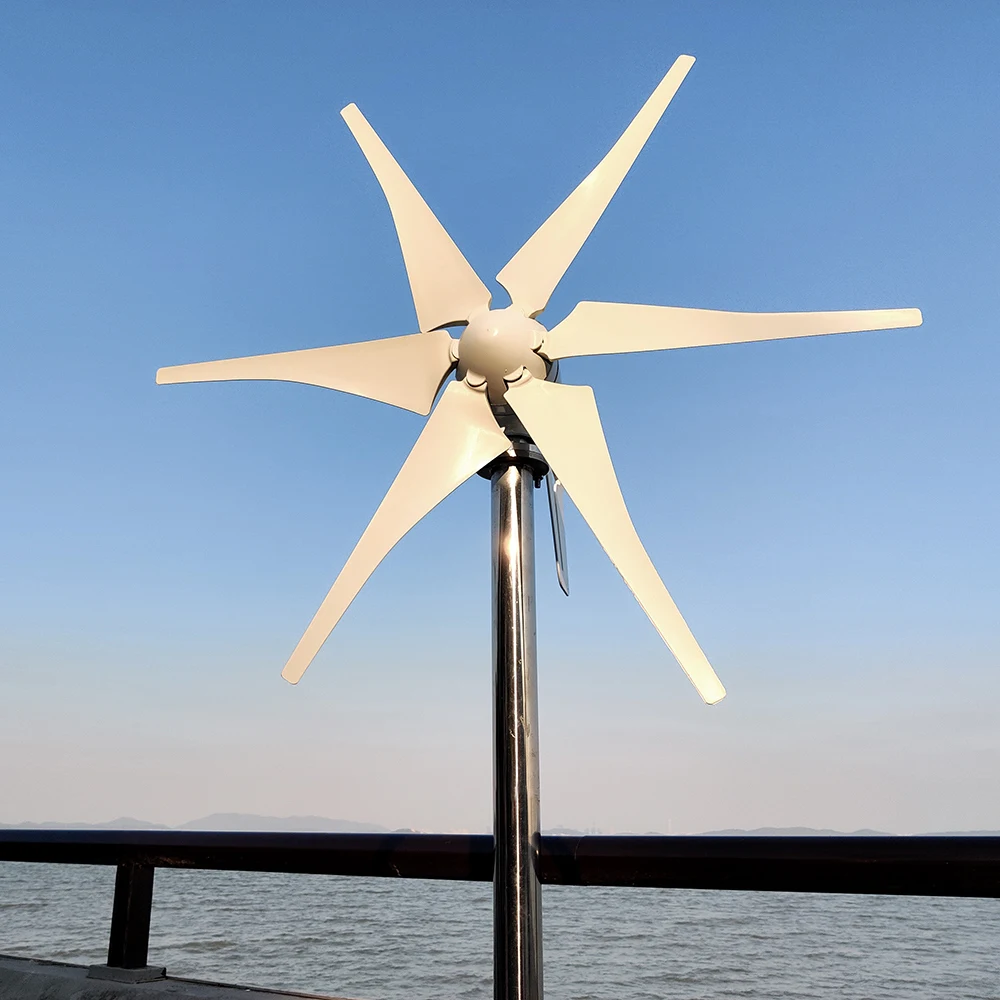 1000w Wind Turbine Generator 12V 24V 48V Free Alternative Energy Windmills MPPT Hybrid Controller Connectable Solar System
