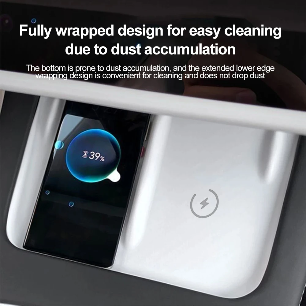 Silicone Anti-Skid Protector Pad For Tesla Model 3 Y Central Control Wireless Charging Anti-slip Mat Phone Holder Pads Cover