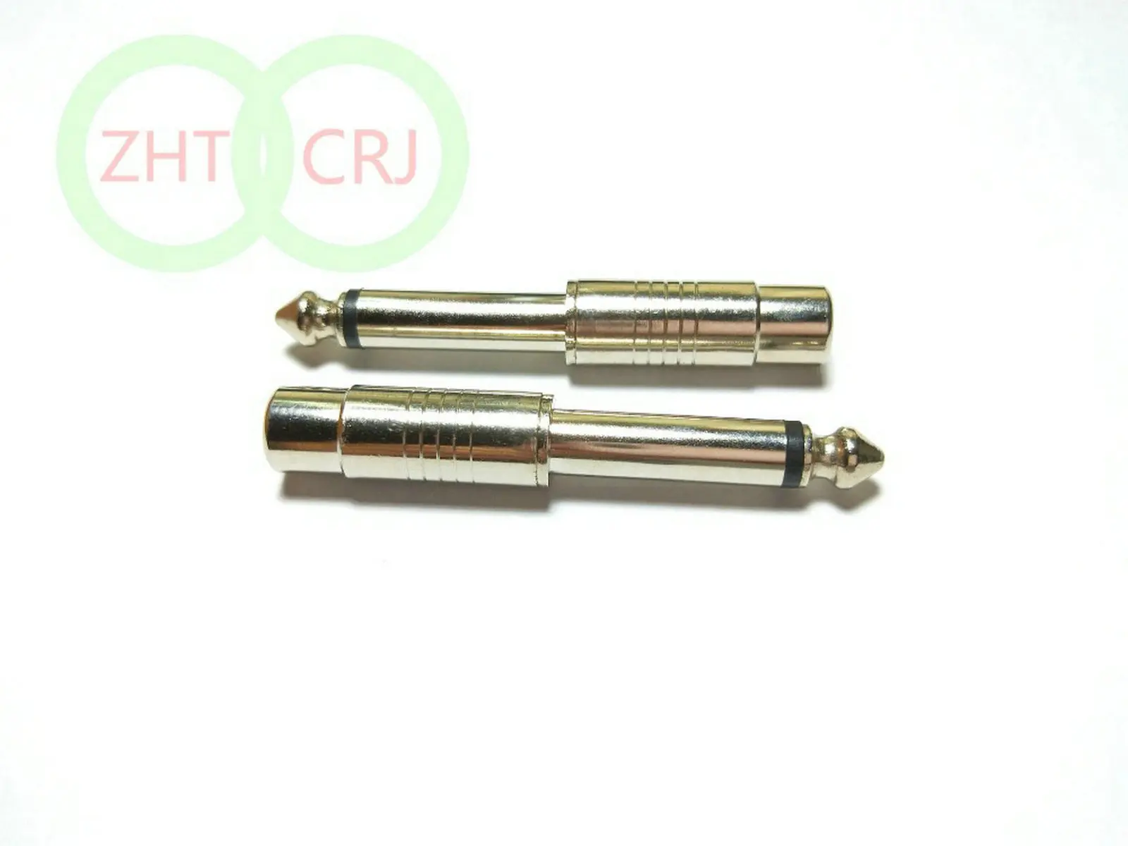 

50pcs SilVer 6.35mm Male Mono Audio Plug TO RCA Female connector