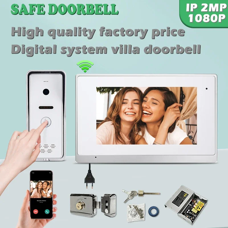 

Factory Price Smart Home Intercom Doorbell System Multi Function TCP/IP Wired Tuya Wifi App Video Automatic Doorman Phone