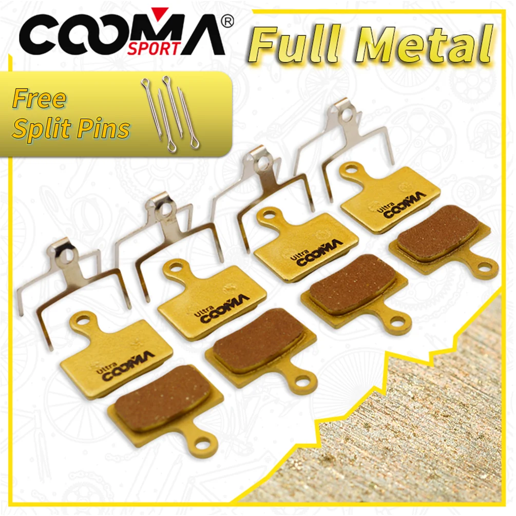 

Bicycle Brake Pads for SHIMANO XTR M9100, Dura Ace R9170, Ultegra R8070, U5000, RS805, RS505, RS405 RS305, 4 Pairs, Gold Ultra