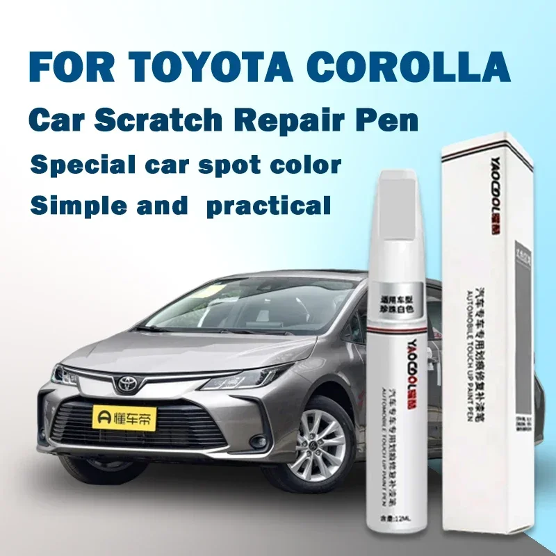 ToyotaCorollapaintrepairpenPearlwhiteBlueMetalSuperwhite