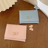 Pink Women Wallets PU Leather Female Purse Butterfly Designs Mini Solid Multi-Cards Holder Short Wallets Slim Small Wallet 6