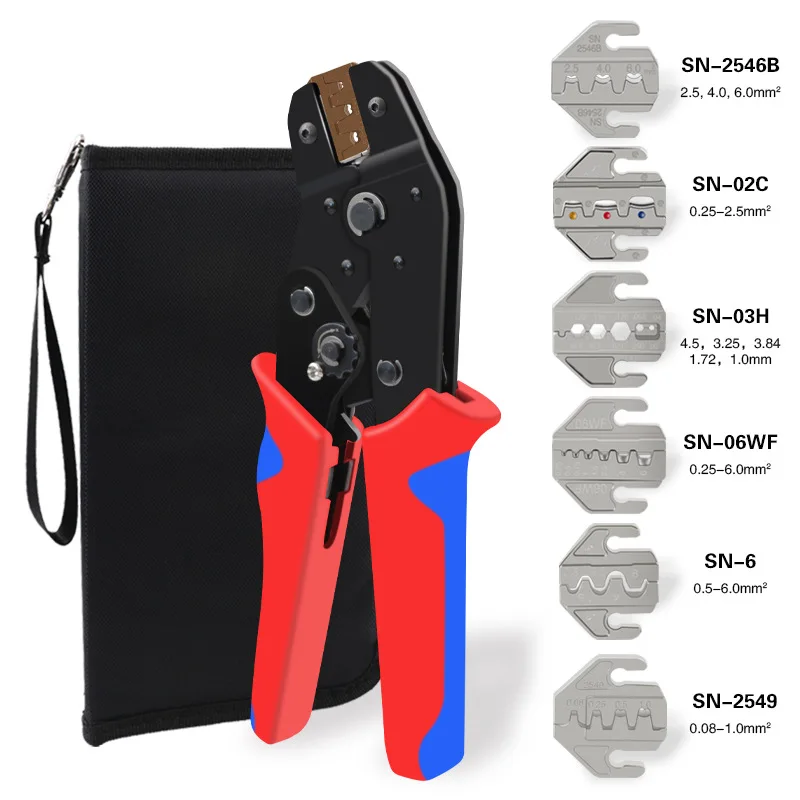 SN58B/2549/2546/02C/-6/06WF Crimping Pliers Kit Dupont Jst Crimper Pliers Electrical Clamp Tools
