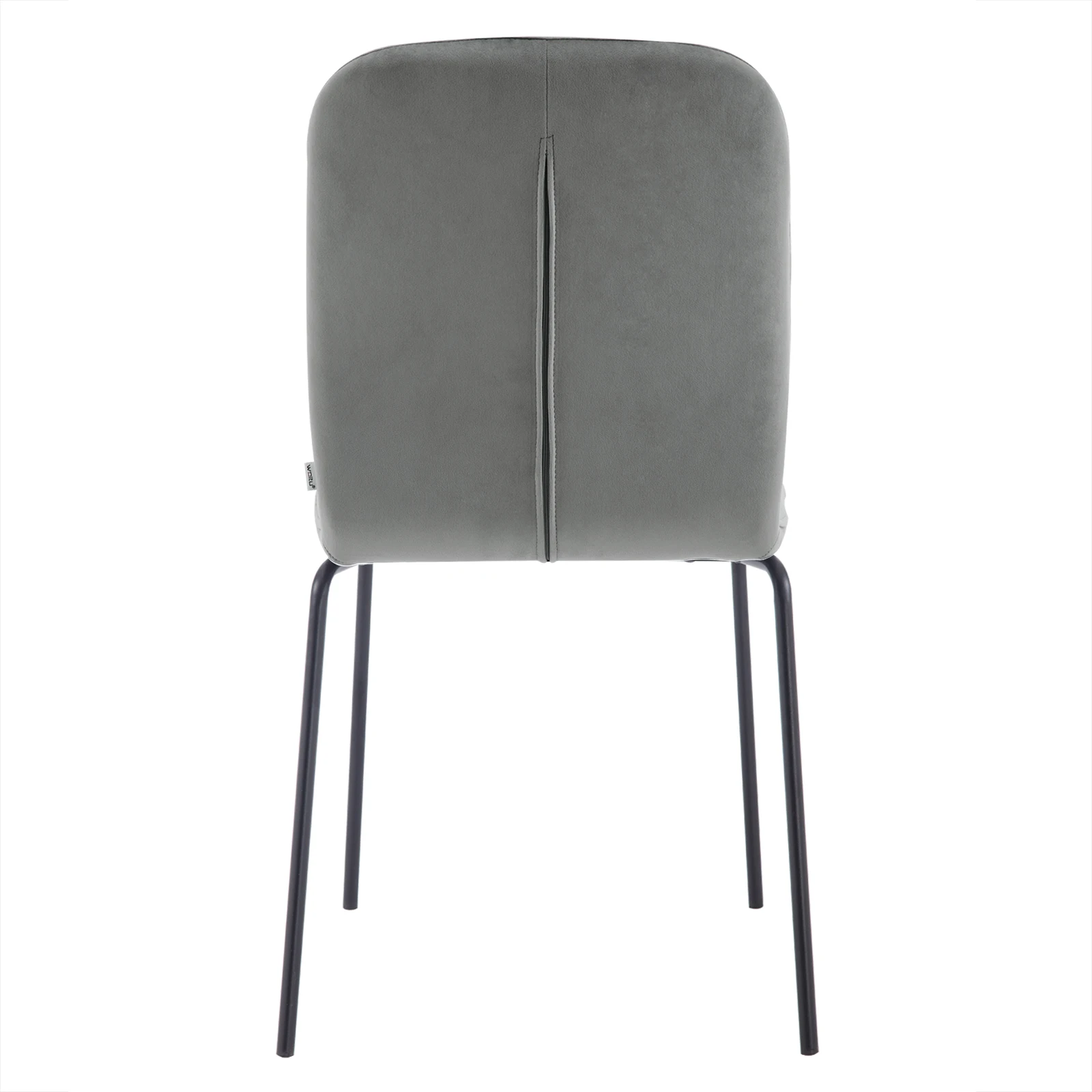 WOLTU 4 Stück/Set stapelbarer skandinavischer Küchenstuhl, Samt-Esszimmerstuhl, gepolsterter Sitz mit Metallbeinen und Rückenlehne für Restaurants – Detail 15