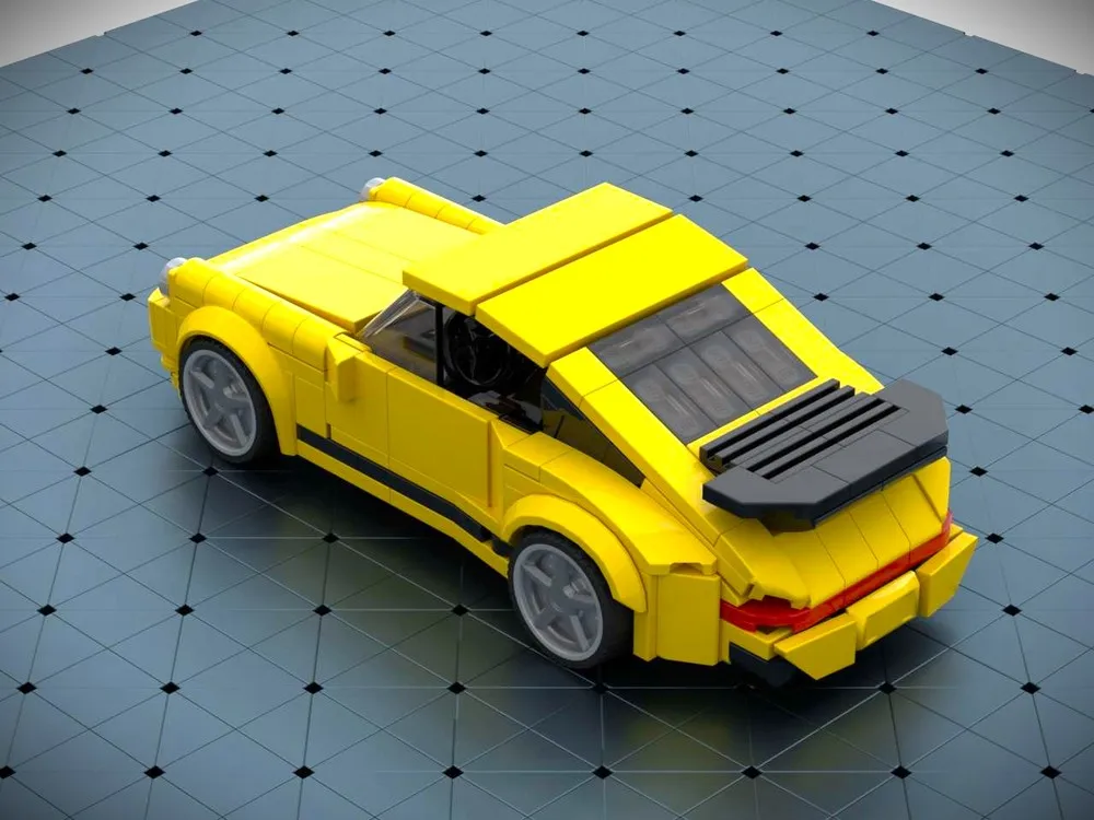 Klassische Kreative Garage DIY 317-teiliges MOC RUF CTR Yellowbird Bausteine-Set Montage-Spielzeug Kindergeburtstagsgeschenke 8 Steckpunkte – Detail 1
