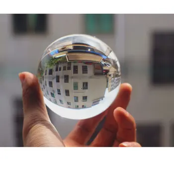 Transparent Glass Crystal Ball Healing Lucky Sphere Photography Photo Props Magic Props Lensball Feng Shui Ornaments