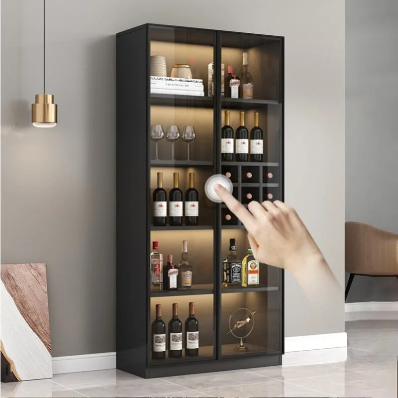 Lockable Wine Showcase Cabinet Luxury Glass Display Cabinet Bar - Main Image