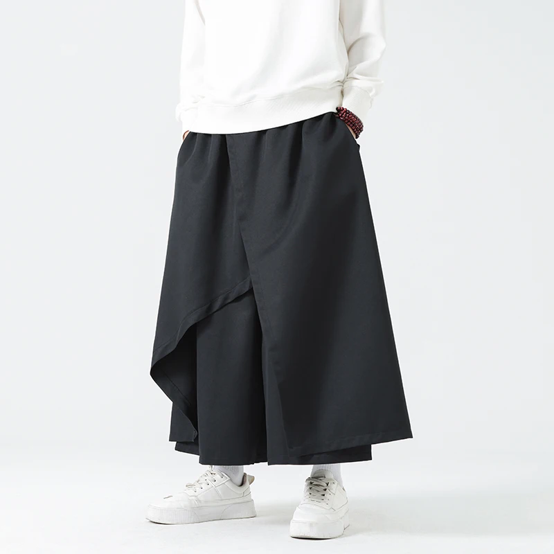

M-5XL Plus Size Men's Kimono Harem Pants Loose Fit Oversize Trousers Casual Wide Leg Large Size Japanese Streetwear Joggers Men