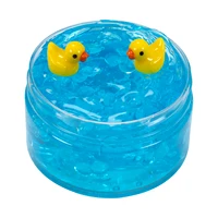120ml Clear Beads Crunchy Slime Kit Duck Super Soft Stretchy & Non-Sticky Crystal Sludge Party Favors Slime for Birthday Gifts 1