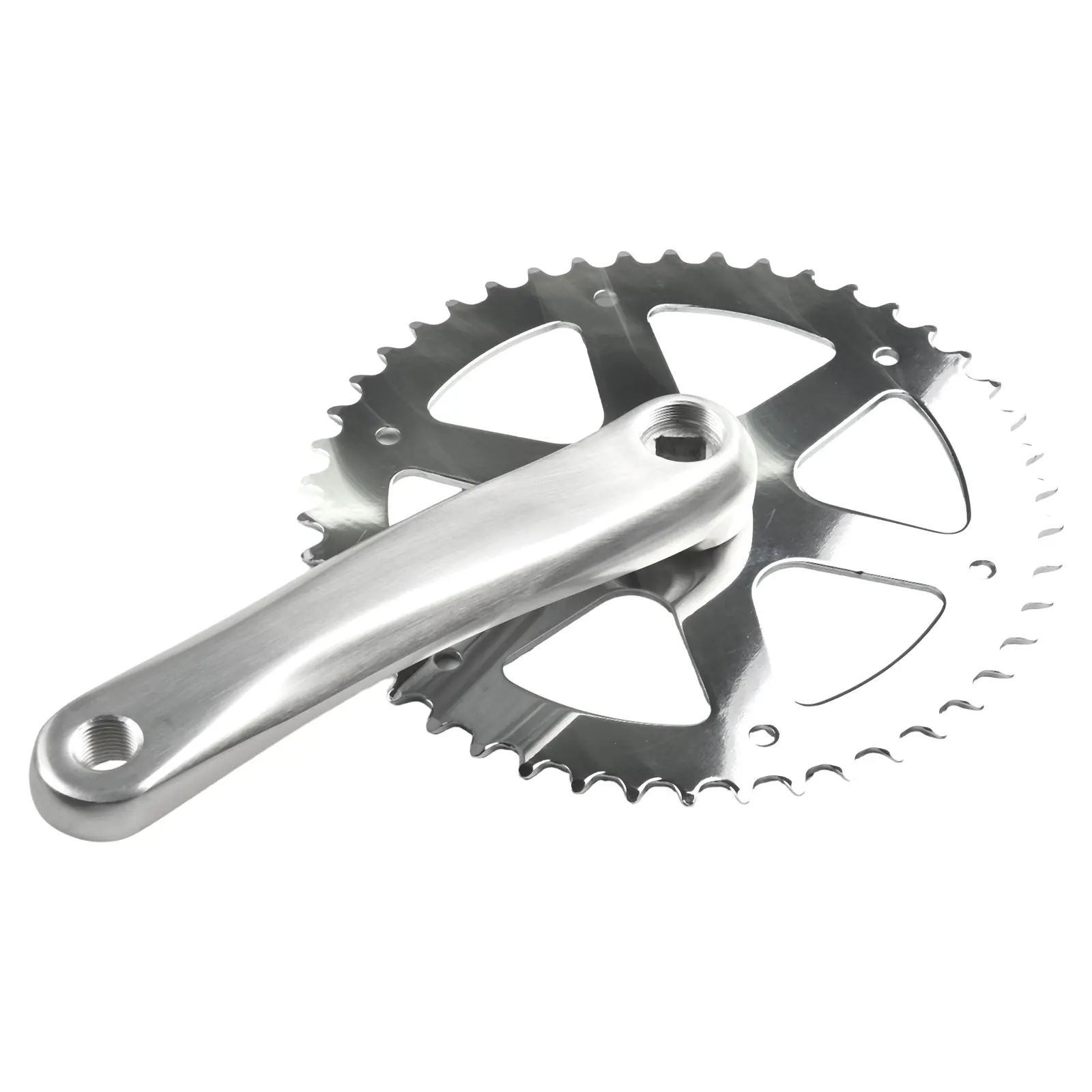 

Кривошипная система из сплава, кривошипная система 170 мм, 46 т, 750 г, велосипедная кривошипная система из сплава, кривошипная звезда для дорожного велосипеда, набор колес 46 т, 170 мм, серебристый для велосипедов фиксации