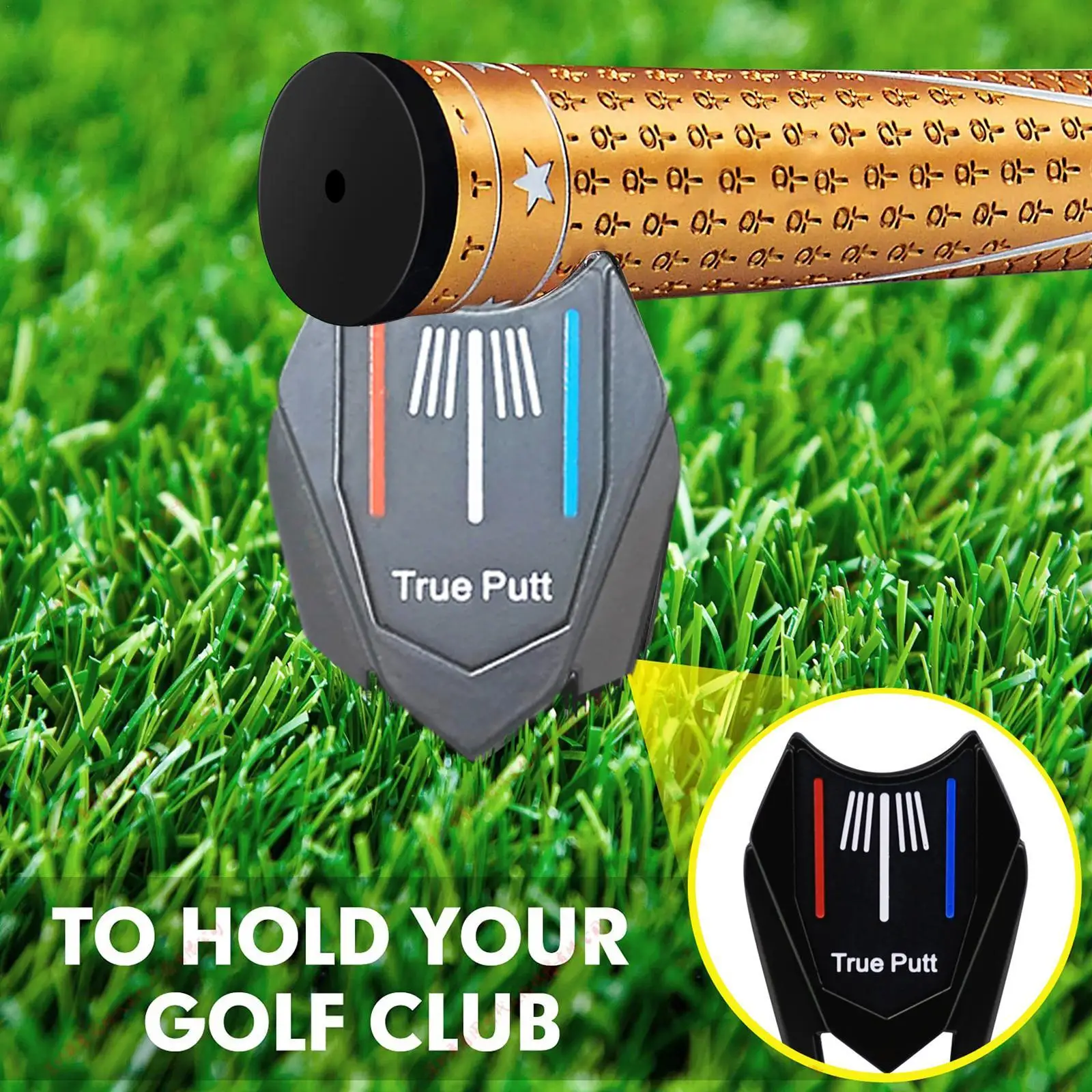 1PCS True Putt Tool & Marker New Golf Putter Accessory Aid Golf Fork