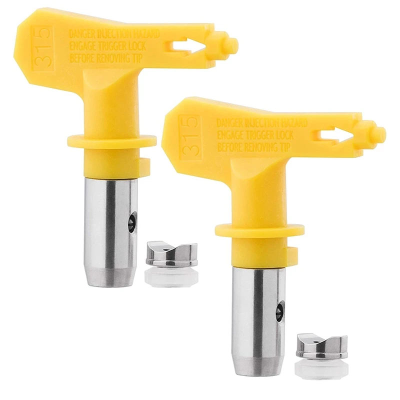 

2 Pcs Reversible Spray Tip Airless Paint Spray Nozzle Sprayer Spraying Machine Parts For Homes Buildings Decks (315)