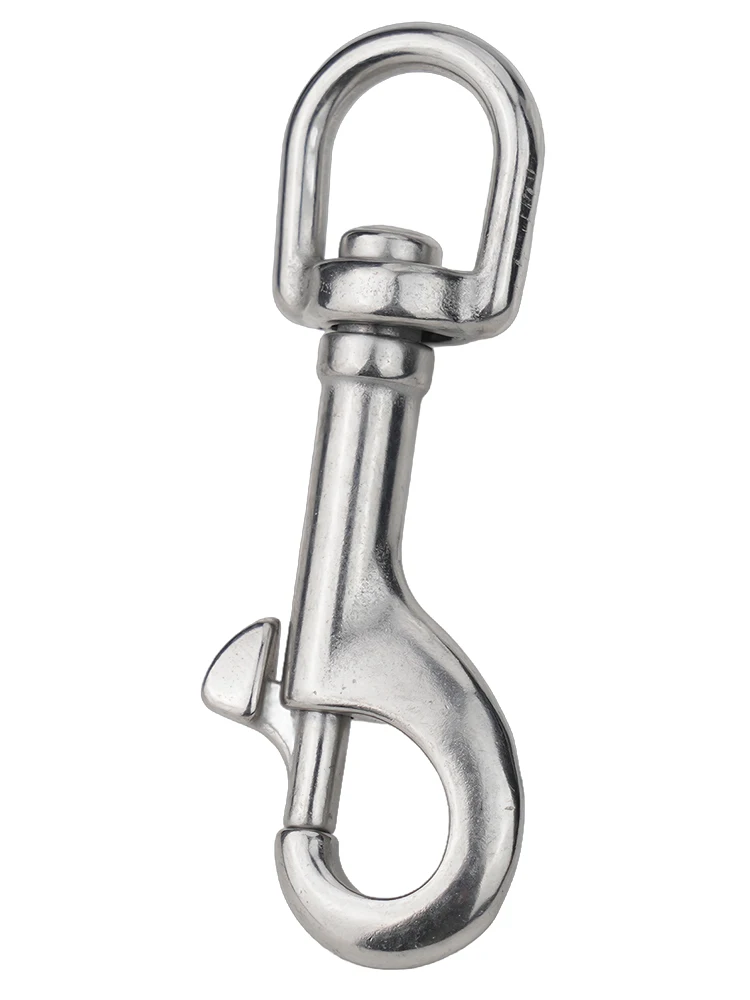 Drehbare Karabinerhaken, Federklammern, Fahnenmast-Clips, Tauchklammern, Federhaken für Hundeleinen, einseitige Flagge aus Edelstahl – Detail 15