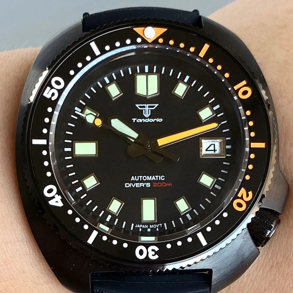 Tandrio 自動巻き腕時計 NH35 Tandorio 36mm Pilot Field watch NH35 Mechanical Sapphire