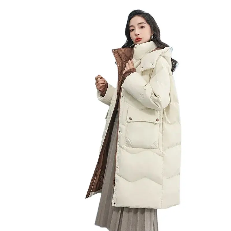 

Down Women's New Fashion In Autumn Winter Of 2023 Is Simple Versatile, Warm Down Hooded Coat.