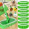 1/3/6pc Microfiber Mop Cloth Dry Cleaning Cloths Reusable Microfiber Mop Pads Green Furniture Flooring Mop Washable Rag Towel 3