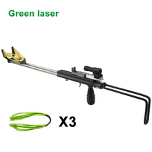  Stainless Steel Professional Hunting Slingshot with 12 Strands of Rubber Band Powerful Outdoor Shooting Sport Slingshot 