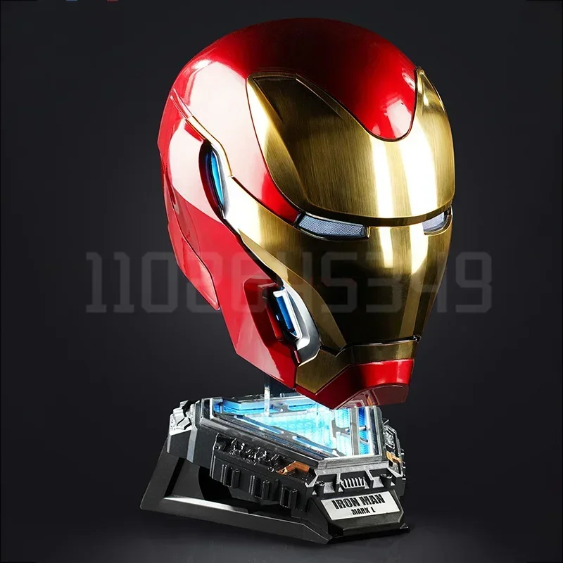 Voice-activated Deformation Helmet Anime Iron Man Mk50 Collection Figures Wearable Around Animation Derivatives Model Toy Gift