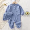 Baby Clothes Newborn Jumpsuit Girls Boys Muslin Spring Autumn Cotton Long Sleeve Infants Romper 0-24M 6