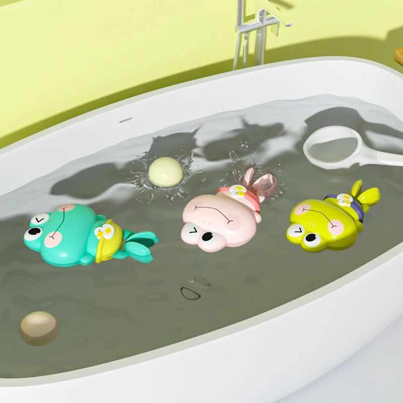 Clockwork Swimming Frog Bath Toy 3