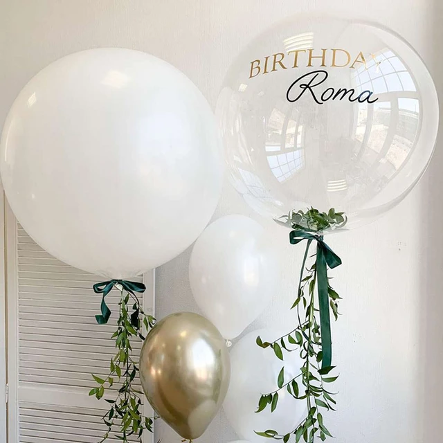 15 globos grandes de látex de 24 pulgadas, globos grandes de color blanco,  globos gigantes resistentes para bodas, baby shower, fiestas de cumpleaños