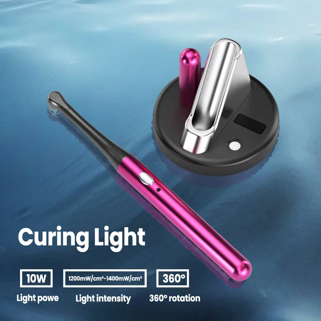 Wireless 10W 1 Second for Curing Dental LED Curing Light Curing Lamp Cordless Dentistry Equipment 1200-1400mw/cm2