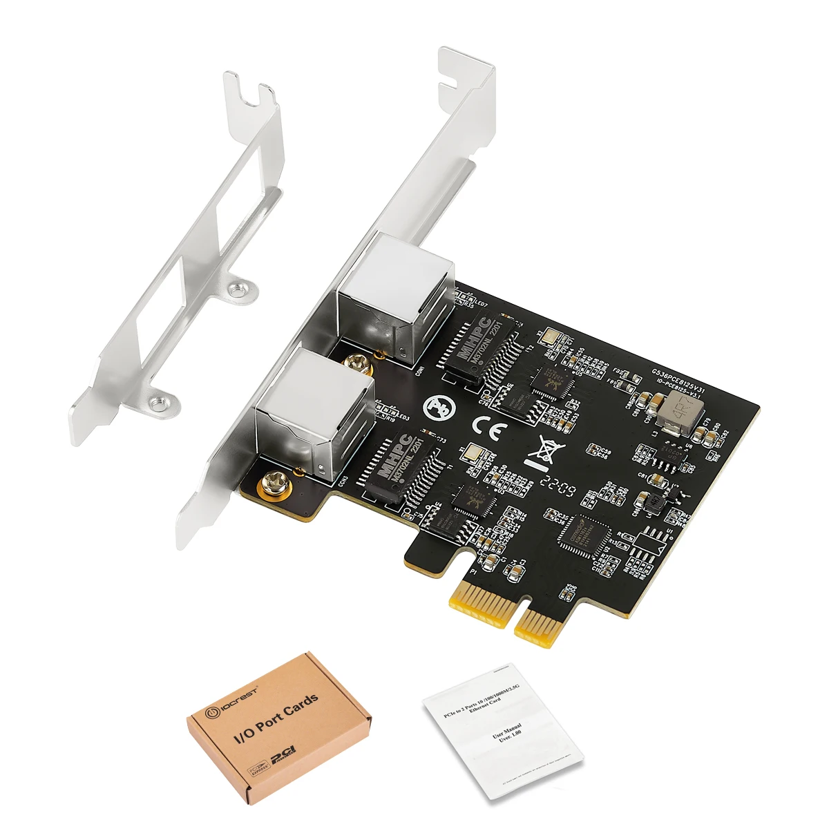 Iocrest 2.5gbase-t Gigabit Network Adapter With 2 Ports