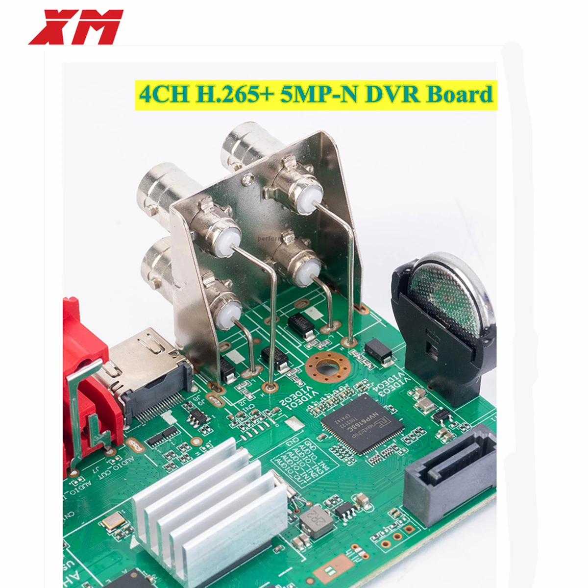 XM H.265 4CH 5 in 1 AHD CVI TVI IP CVBS 5MP-N CCTV DVR Board support Motion Detection and 4 Record mode Video surveillance