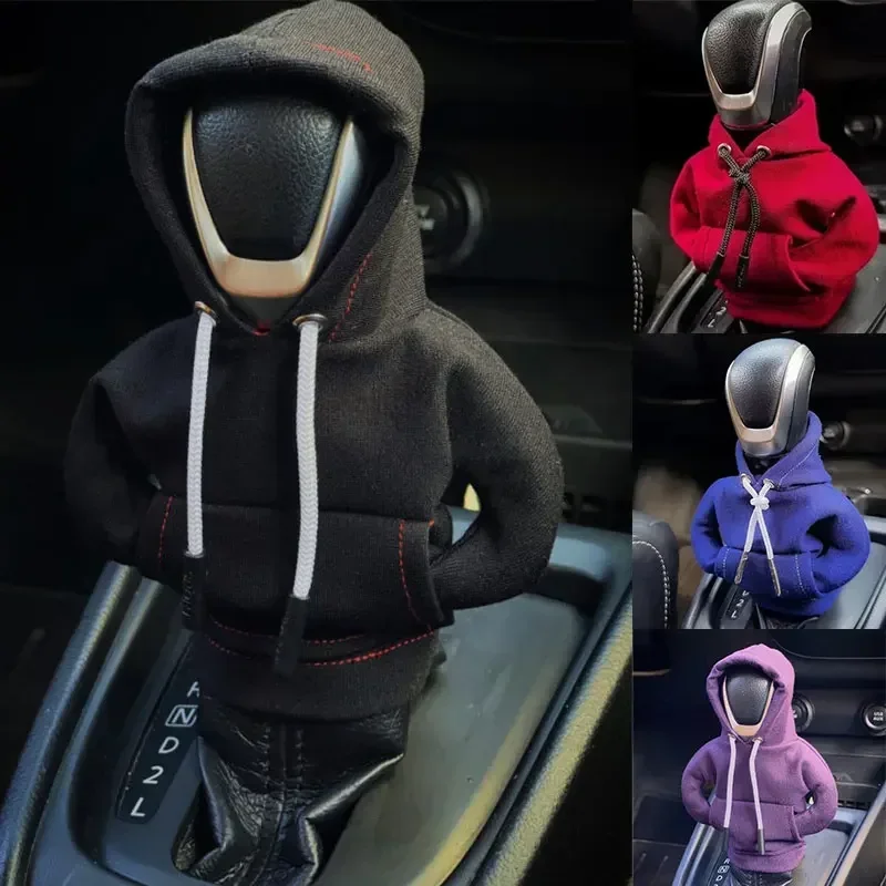 Universal Gear Shift Hoodie Cover - Stylish Car Interior Decoration and Novelty Gift